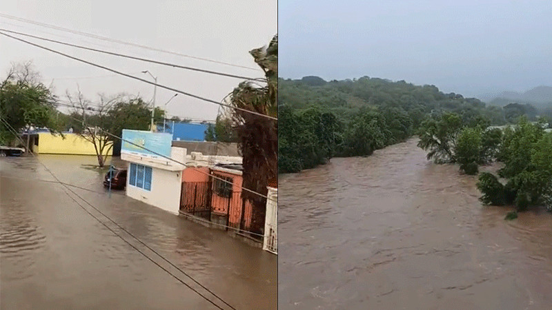 Inundaciones, cierre de aeropuerto, postes y árboles caídos, deja paso de ‘Norma’ en Sonora y Sinaloa 