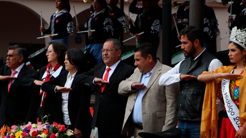 Alcalde de Cd, Hidalgo preside acto del Aniversario CXXXI de la Tenencia de Agostitlán 