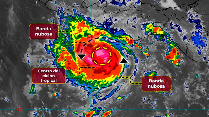 Tormenta tropical Otis se mantiene al sur de Guerrero 