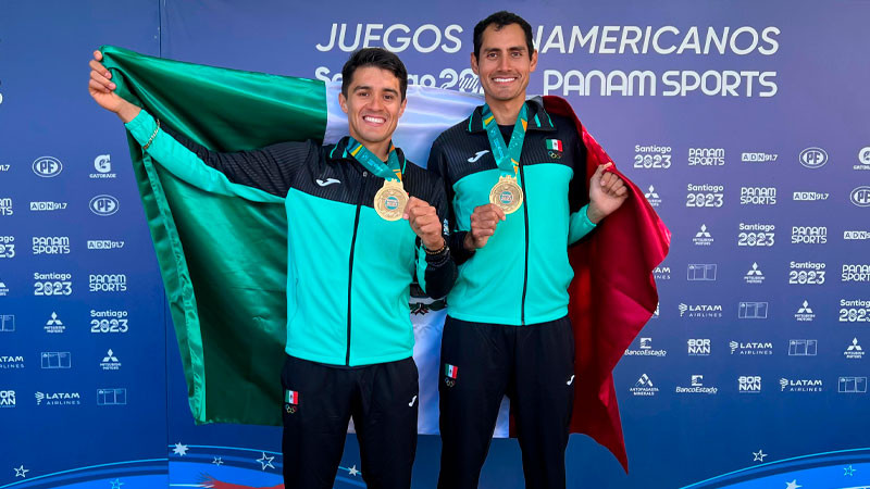 Alexis López y Miguel Carballo conquistan oro en remo de Santiago 2023 