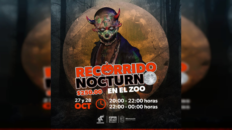 Vive un recorrido de terror en el Zoo Morelia, este fin de semana 