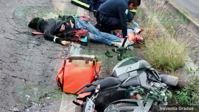 Trágico accidente de un motociclista sobre Av. 5 de Febrero en Querétaro 