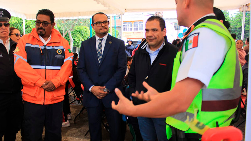 Realizan con gran éxito Feria de Seguridad "Conoce a Tu Policía" en Cuto del Porvenir