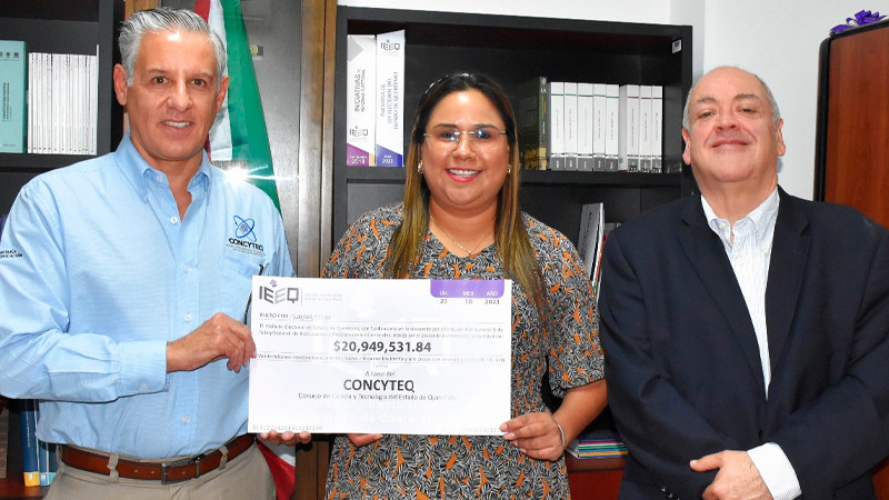 Entregan IEEQ 20MDP a Ciencia y Tecnología 