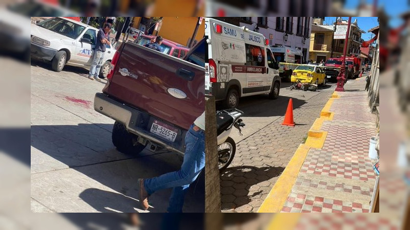 A balazos detienen a conductor que atropelló a motociclista, en Talpa de Allende, Jalisco: Hay un fallecido 