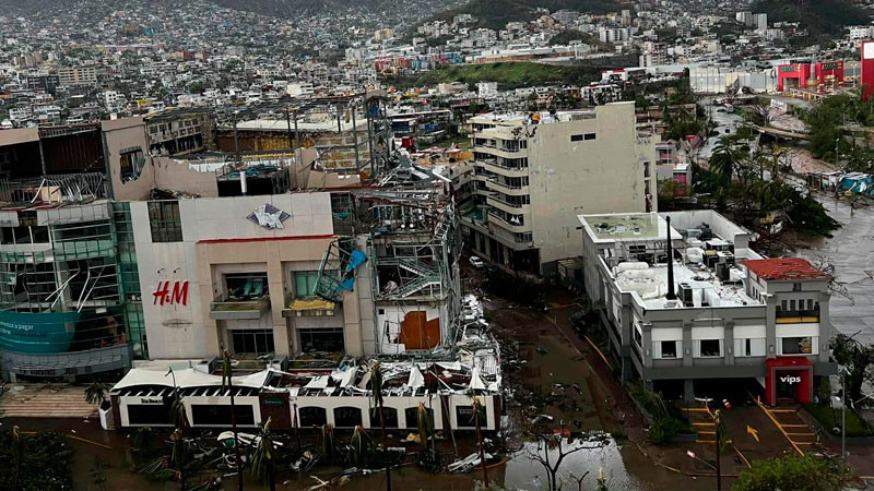 Confirman 27 personas muertas y 4 desaparecidas por huracán Otis en Guerrero 