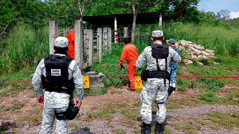 Recuperan en Chiapas fuente radiactiva de Iridio-192 robada en Tabasco 