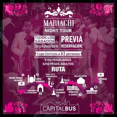 Ofrecen recorridos turísticos con mariachi en la Ciudad de México 