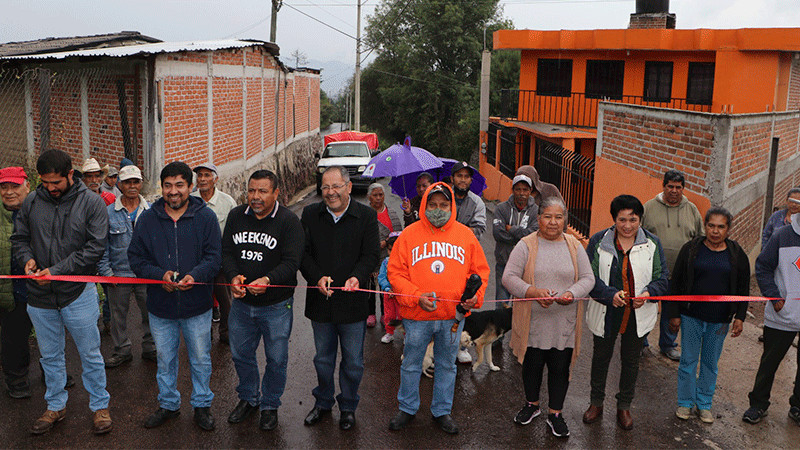 Gobierno Municipal de Hidalgo inaugura pavimentación asfáltica del camino de acceso a la localidad de Tierras Coloradas
