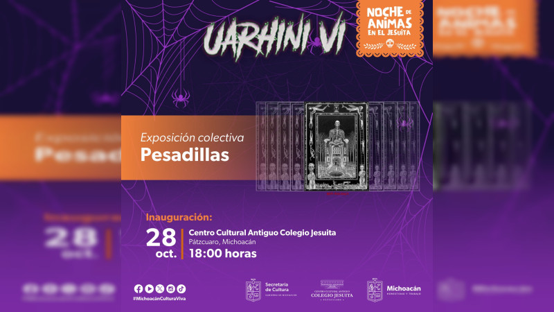 Secum invita a la expo Pesadillas, en el Colegio Jesuita de Pátzcuaro 