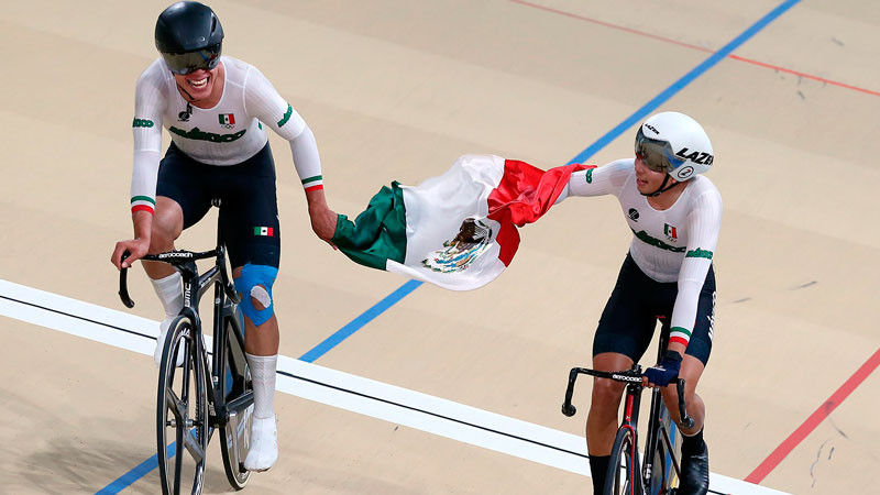 México se despide del ciclismo de pista con oro, plata y bronce en Santiago 2023 