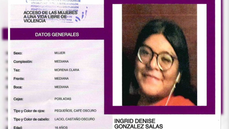 Fiscalía de CDMX emite Alerta Amber por desaparición de Ingrid Denise González en la GAM 