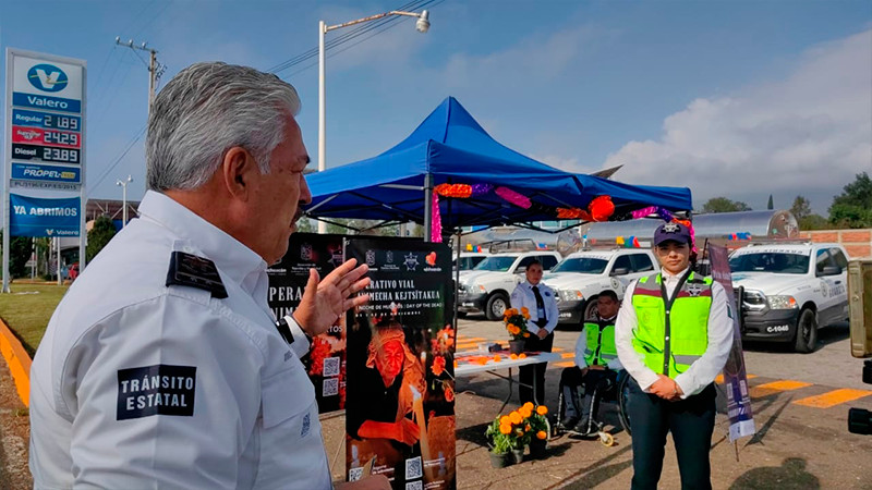 Desplegarán más de 200 elementos policiales durante el operativo de Día de Muertos 2023