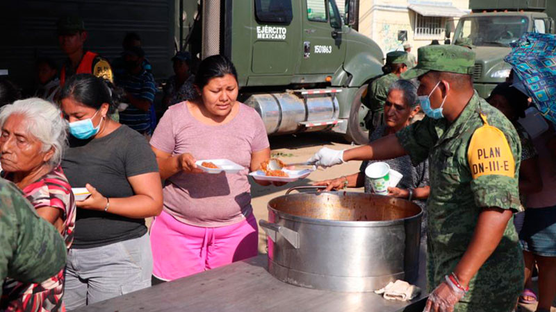 ontinúa instalación de comedores comunitarios para beneficiar población de Acapulco 