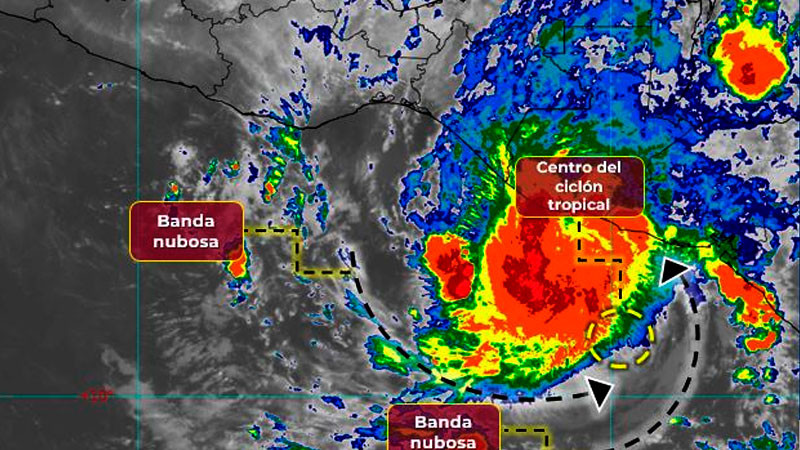 Tormenta tropical Pilar se mantiene semiestacionaria; mantendrá lluvias torrenciales en Chiapas y Oaxaca 