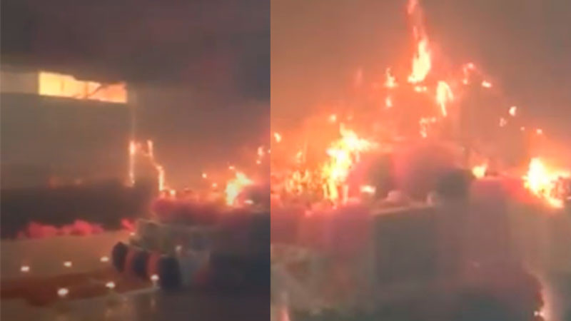 Se incendia altar de muertos en primaria de Matamoros, Tamaulipas 