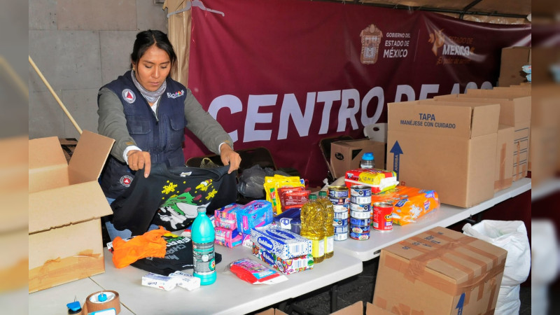 Edomex envían 120 toneladas de medicamentos y material de curación a damnificados de Guerrero 