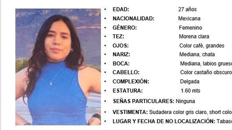 Localizan sin vida a Andrea Sandoval, reportada como desaparecida en Zacatecas 