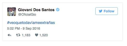 Giovani Dos Santos le responde a Belinda con semejante frase  - Foto 1 