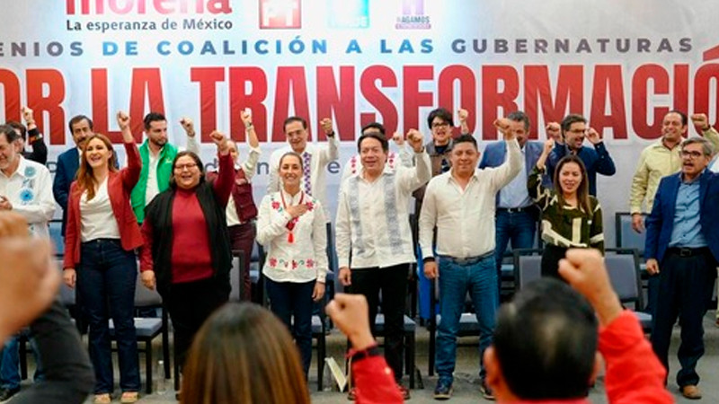 "Vamos por todo en el 2024": Morena, PT y PVEM firman acuerdo de coalición en CDMX, Jalisco, Tabasco y Yucatán 