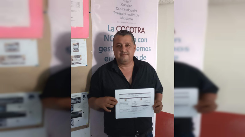 Jorge Mendoza Suárez nuevo delegado de COCOTRA en Lázaro Cárdenas, Michoacán 