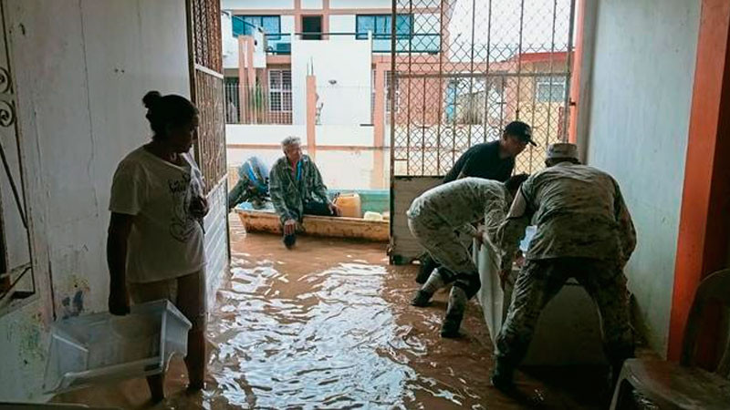 Activan Plan GN-A por desbordamiento de ríos ante el paso de tormenta tropical Pilar en Veracruz 