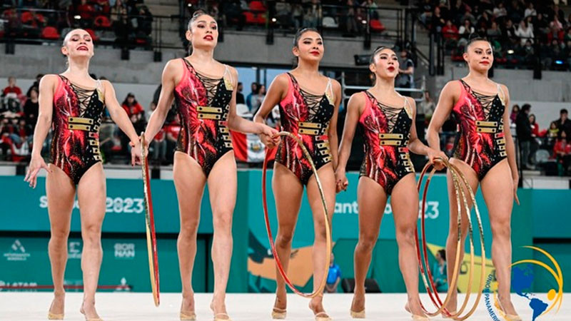 En debut panamericano, selección de gimnasia rítmica suma segunda plata  