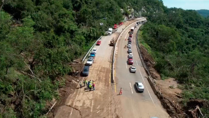 Concluye SICT afectaciones en 23 principales puntos carreteros de Guerrero dañados por huracán Otis 