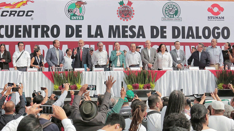 Claudia Sheinbaum cierra filas con sindicatos nacionales 