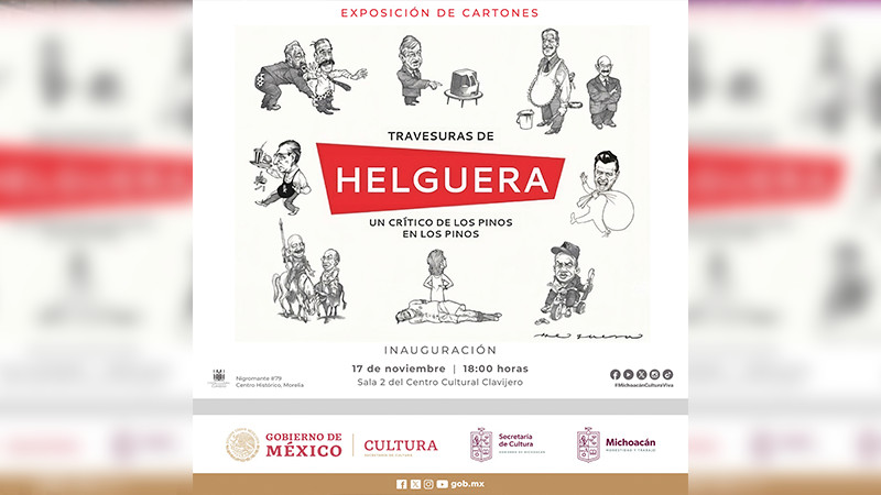 Rendirá Secum homenaje al caricaturista Antonio Helguera, en el Clavijero 