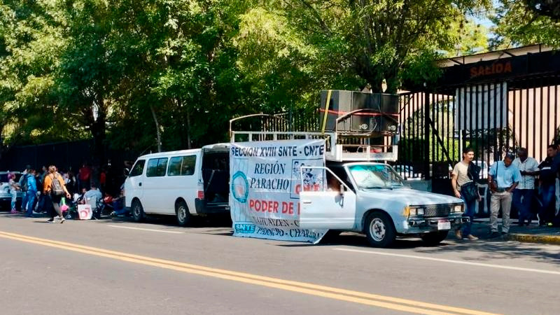 Escasa, convocatoria de la CNTE para la marcha, en Morelia	