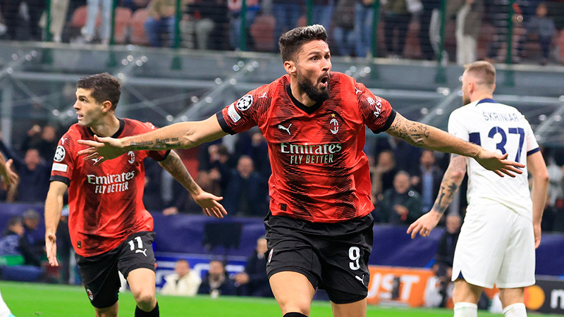 Milán vence al PSG y empareja la competencia en el "Grupo de la Muerte" 