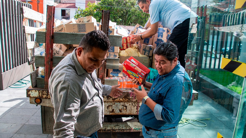 DIF Michoacán enviará a Guerrero 4 toneladas de víveres donadas por Colegio de Notarios