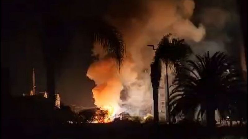 Sofocan incendio en subestación de la CFE en Juriquilla, Querétaro 