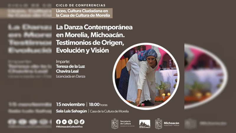 Conoce los orígenes de la danza contemporánea en esta conferencia de la Secum 