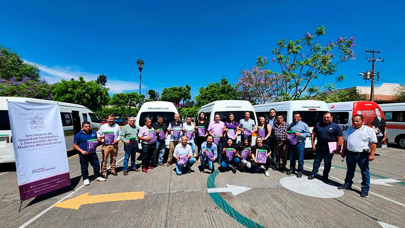 Con “Viajo Segura”, transporte público en Michoacán será referente nacional: Seimujer 