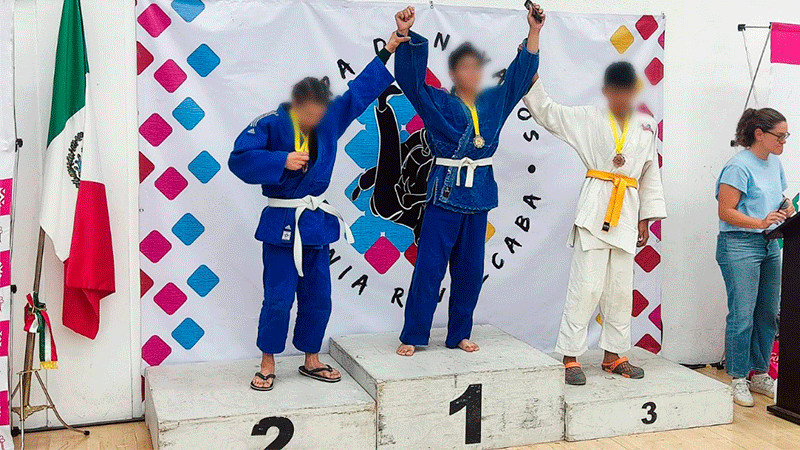 Niños michoacanos ganan 3 medallas más en el Campeonato Nacional de Judo 