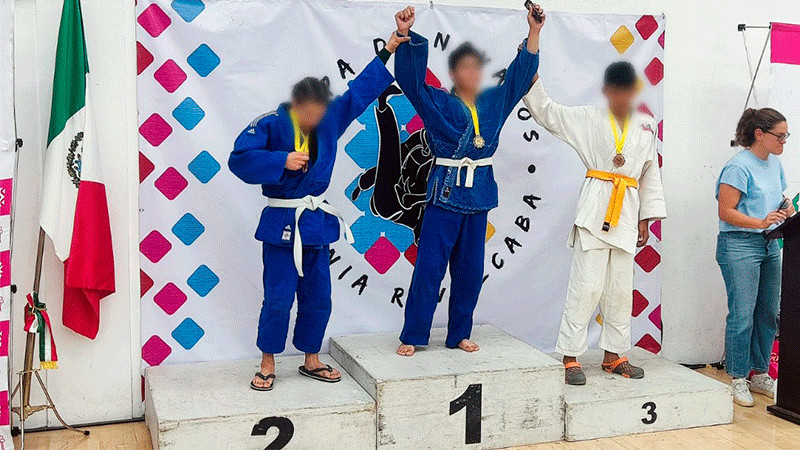 Niños michoacanos ganan 3 medallas más en el Campeonato Nacional de Judo 