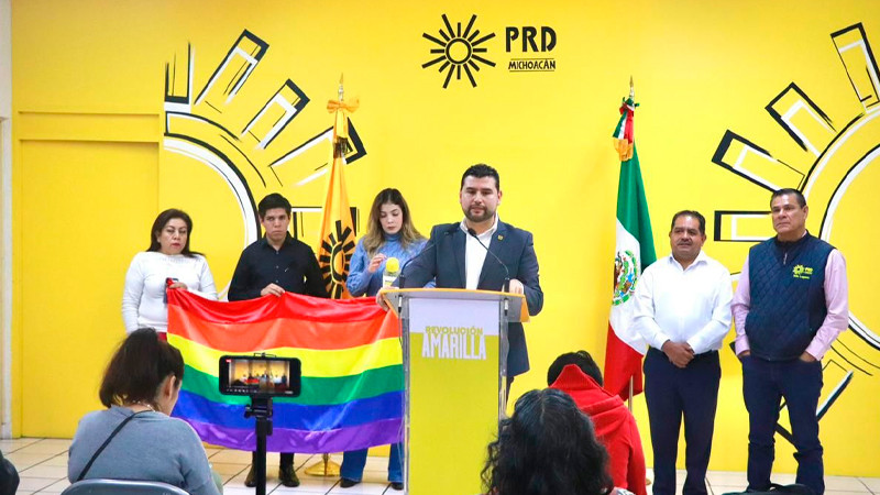 Se solidariza PRD con población LGBTTTIQ, por lo ocurrido con magistrade Jesús Ociel Baena 	 