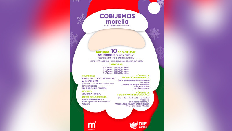 Carrera “Cobijemos Morelia 2023”, promueve el deporte y la solidaridad: Paola Delgadillo 