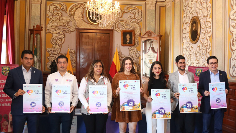 Invita Ayuntamiento de Morelia a “2da Edición Un Día para Dar”