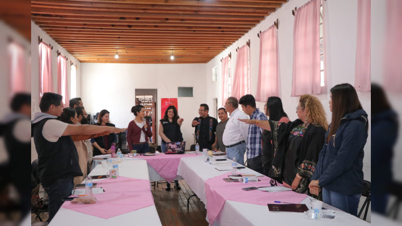 Instala Secum consejo regional de cultura purépecha en Paracho