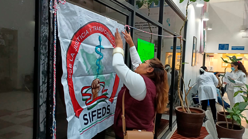 Toma SIFEDS Hospital de la Mujer por negar el Concepto 30 a trabajadores de la salud