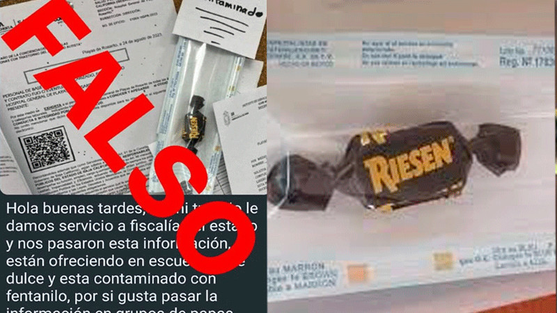  FGE Baja California desmiente alerta por dulce contaminado con opiode que circula en redes sociales  