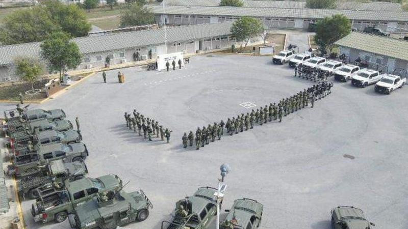 Arriban más de 300 militares para garantizar seguridad en Ciudad Mier, Tamaulipas 
