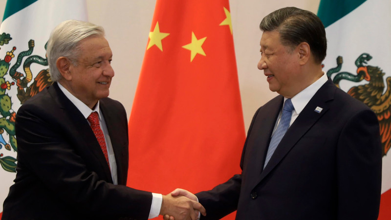 Acuerdan AMLO y presidente de China acciones contra tráfico de precursores químicos desde Asia 