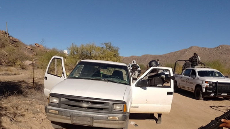 Elementos de la Guardia Nacional y Ejército Mexicano aseguran armamento en Sonora  
