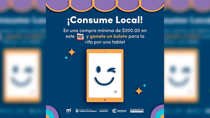 Durante el Buen Fin 2023 Morelia te recompensa por tus compras locales: SEFECO 