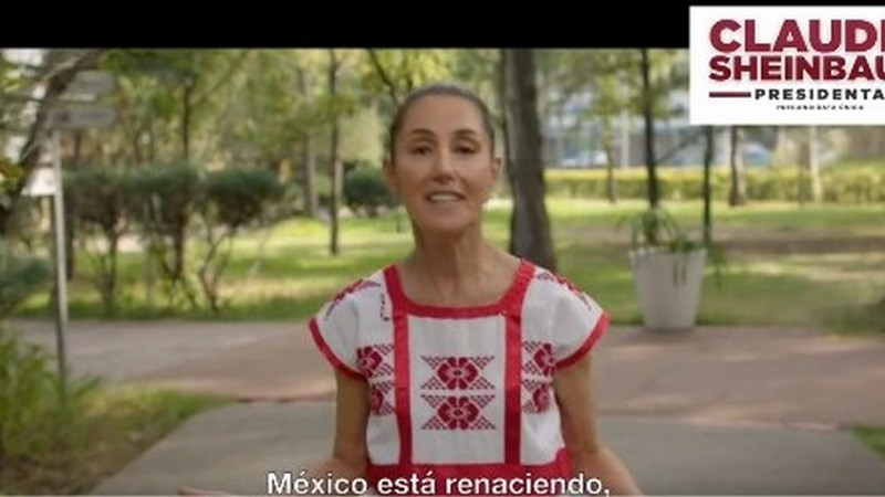 Claudia Sheinbaum emite su primer spot como precandidata a la Presidencia de México 