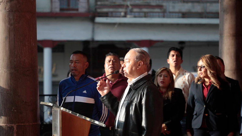 Gobierno de Uruapan conmemora CXIII aniversario del inicio de la Revolución Mexicana 